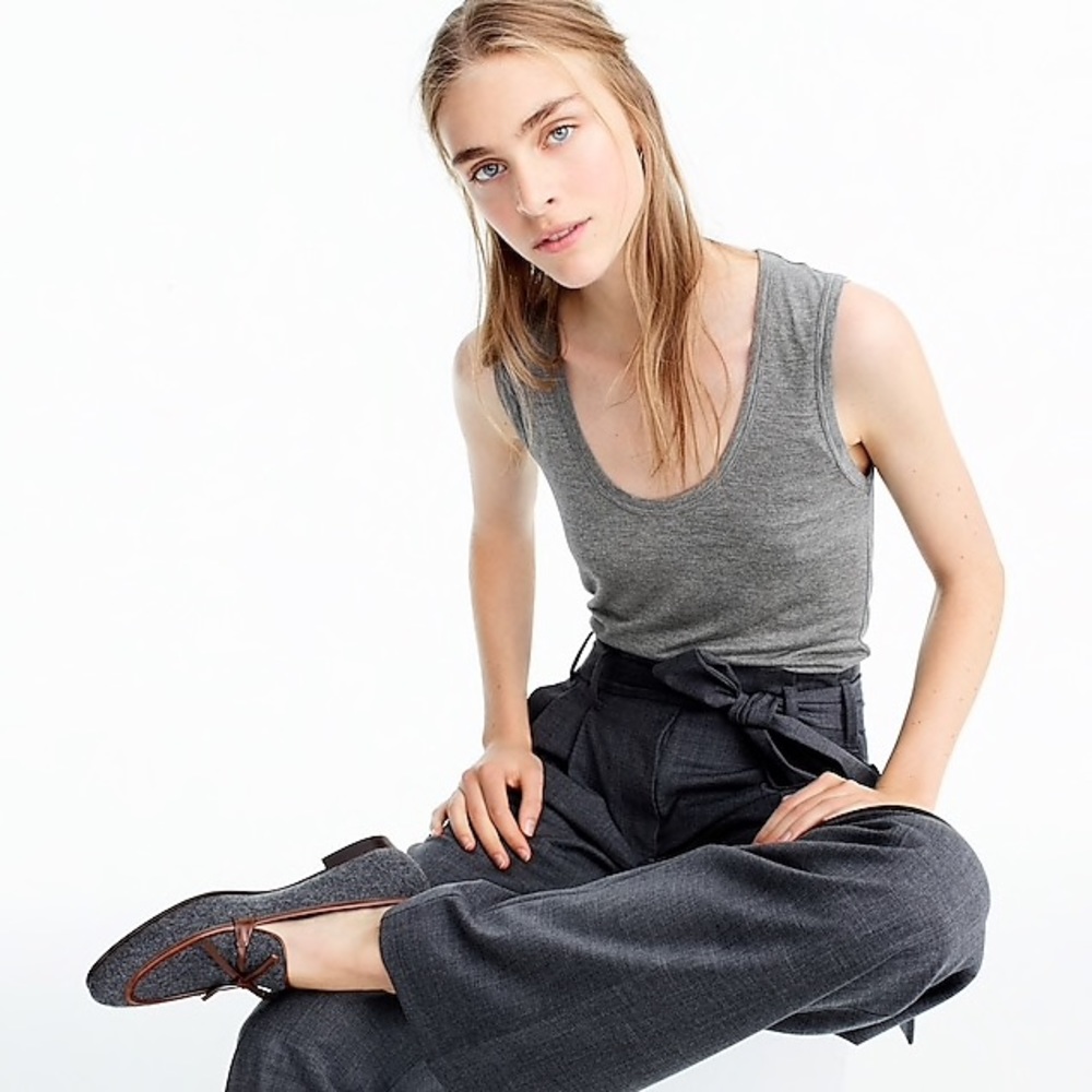 NWT JCrew Scoopneck Drapey Tank Top XXS